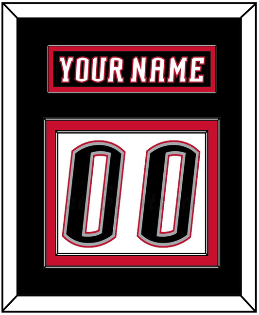 Buffalo Nameplate & Number (Back) - Home White (1996-2006) - Signature Tier 2