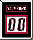 Buffalo Nameplate & Number (Back) - Home White (1996-2006) - Double Mat 2