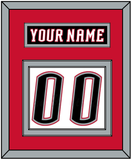 Buffalo Nameplate & Number (Back) - Home White (1996-2006) - Double Mat 3