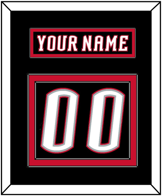 Buffalo Nameplate & Number (Back) - Road Black (1996-2006) - Signature Tier 2