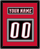 Buffalo Nameplate & Number (Back) - Road Black (1996-2006) - Double Mat 3