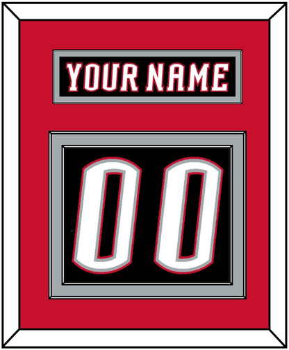 Buffalo Nameplate & Number (Back) - Road Black (1996-2006) - Signature Tier 3