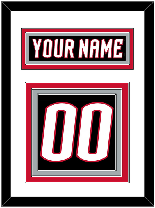 Buffalo Nameplate & Number (Back) - Alternate Black - Premier Tier 1