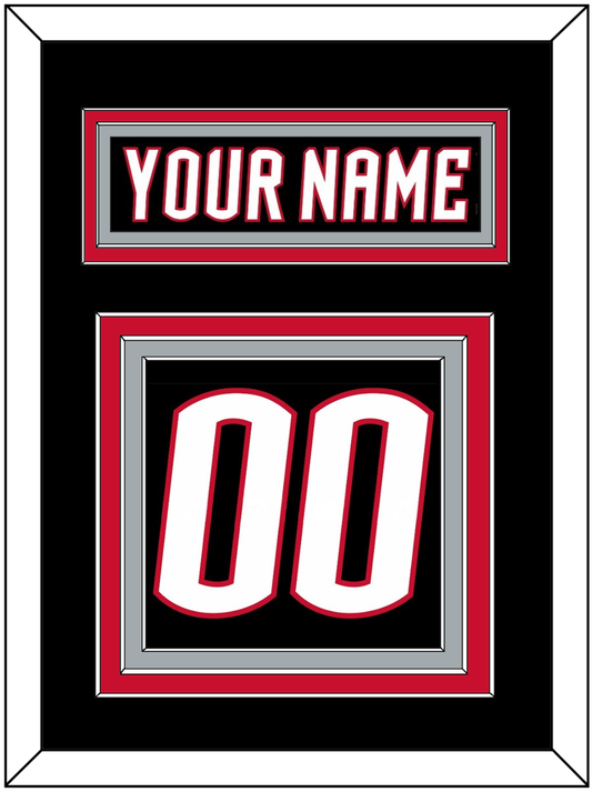 Buffalo Nameplate & Number (Back) - Alternate Black - Premier Tier 2