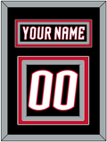 Buffalo Nameplate & Number (Back) - Alternate Black - Triple Mat 2