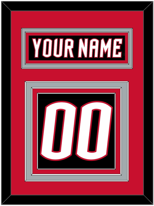 Buffalo Nameplate & Number (Back) - Alternate Black - Premier Tier 3