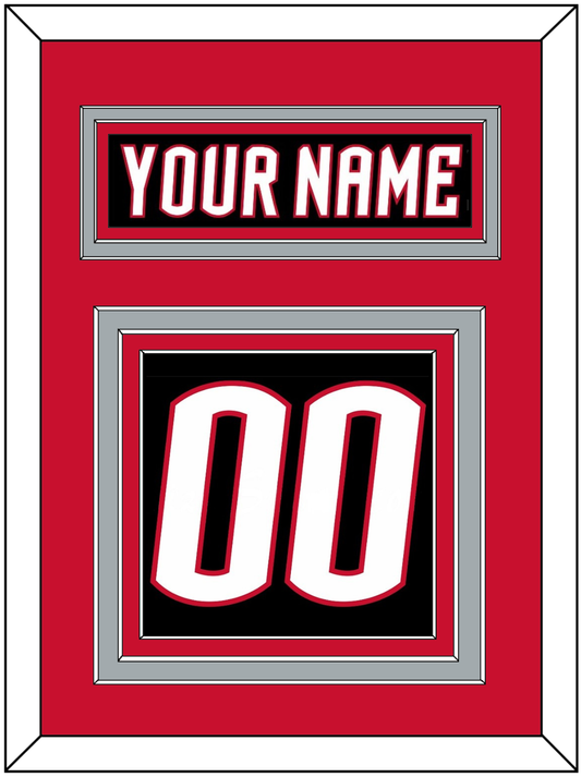 Buffalo Nameplate & Number (Back) - Alternate Black - Premier Tier 3