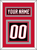 Buffalo Nameplate & Number (Back) - Alternate Black - Triple Mat 3