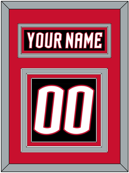 Buffalo Nameplate & Number (Back) - Alternate Black - Premier Tier 3