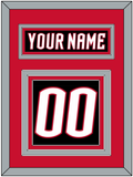 Buffalo Nameplate & Number (Back) - Alternate Black - Triple Mat 3