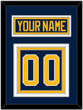 Buffalo Nameplate & Number (Back) - Home Blue (2010-2020) - Triple Mat 2