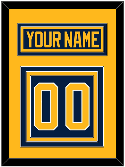 Buffalo Nameplate & Number (Back) - Home Blue (2010-2020) - Premier Tier 3