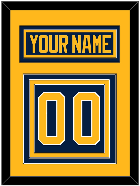 Buffalo Nameplate & Number (Back) - Home Blue (2010-2020) - Premier Tier 3