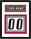 Buffalo Nameplate & Number (Back) - Home White (1996-2006) - Triple Mat 1