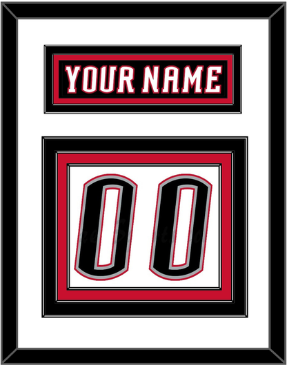 Buffalo Nameplate & Number (Back) - Home White (1996-2006) - Premier Tier 2