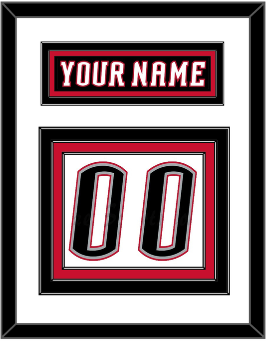 Buffalo Nameplate & Number (Back) - Home White (1996-2006) - Premier Tier 2