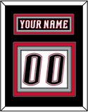 Buffalo Nameplate & Number (Back) - Home White (1996-2006) - Triple Mat 3