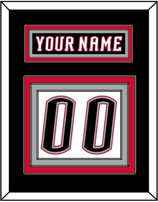 Buffalo Nameplate & Number (Back) - Road Black (1996-2006) - Premier Tier 2