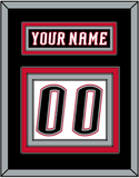 Buffalo Nameplate & Number (Back) - Road Black (1996-2006) - Triple Mat 2