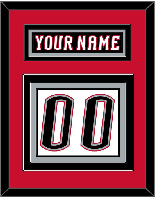 Buffalo Nameplate & Number (Back) - Home White (1996-2006) - Premier Tier 4