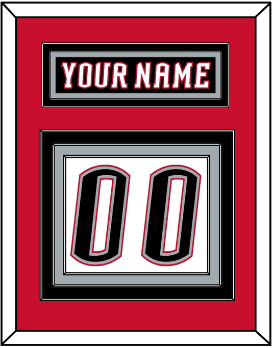 Buffalo Nameplate & Number (Back) - Home White (1996-2006) - Premier Tier 4