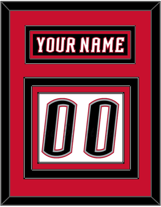 Buffalo Nameplate & Number (Back) - Home White (1996-2006) - Premier Tier 5