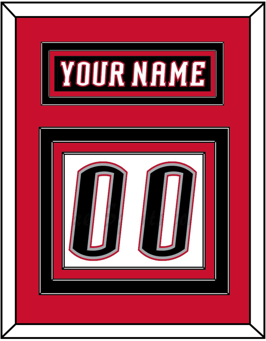 Buffalo Nameplate & Number (Back) - Home White (1996-2006) - Premier Tier 5