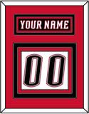 Buffalo Nameplate & Number (Back) - Home White (1996-2006) - Triple Mat 5