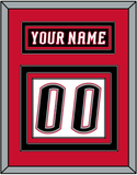 Buffalo Nameplate & Number (Back) - Home White (1996-2006) - Triple Mat 5