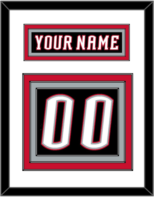 Buffalo Nameplate & Number (Back) - Road Black (1996-2006) - Premier Tier 1