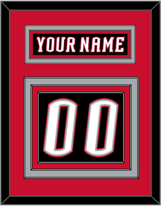 Buffalo Nameplate & Number (Back) - Road Black (1996-2006) - Premier Tier 3
