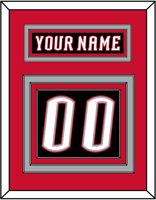 Buffalo Nameplate & Number (Back) - Road Black (1996-2006) - Premier Tier 3