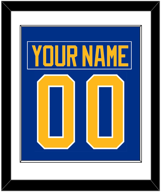Buffalo Nameplate & Number (Back) Combined - Home Blue - Essential Tier 1