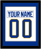 Buffalo Nameplate & Number (Back) Combined - Road White - Single Mat 1