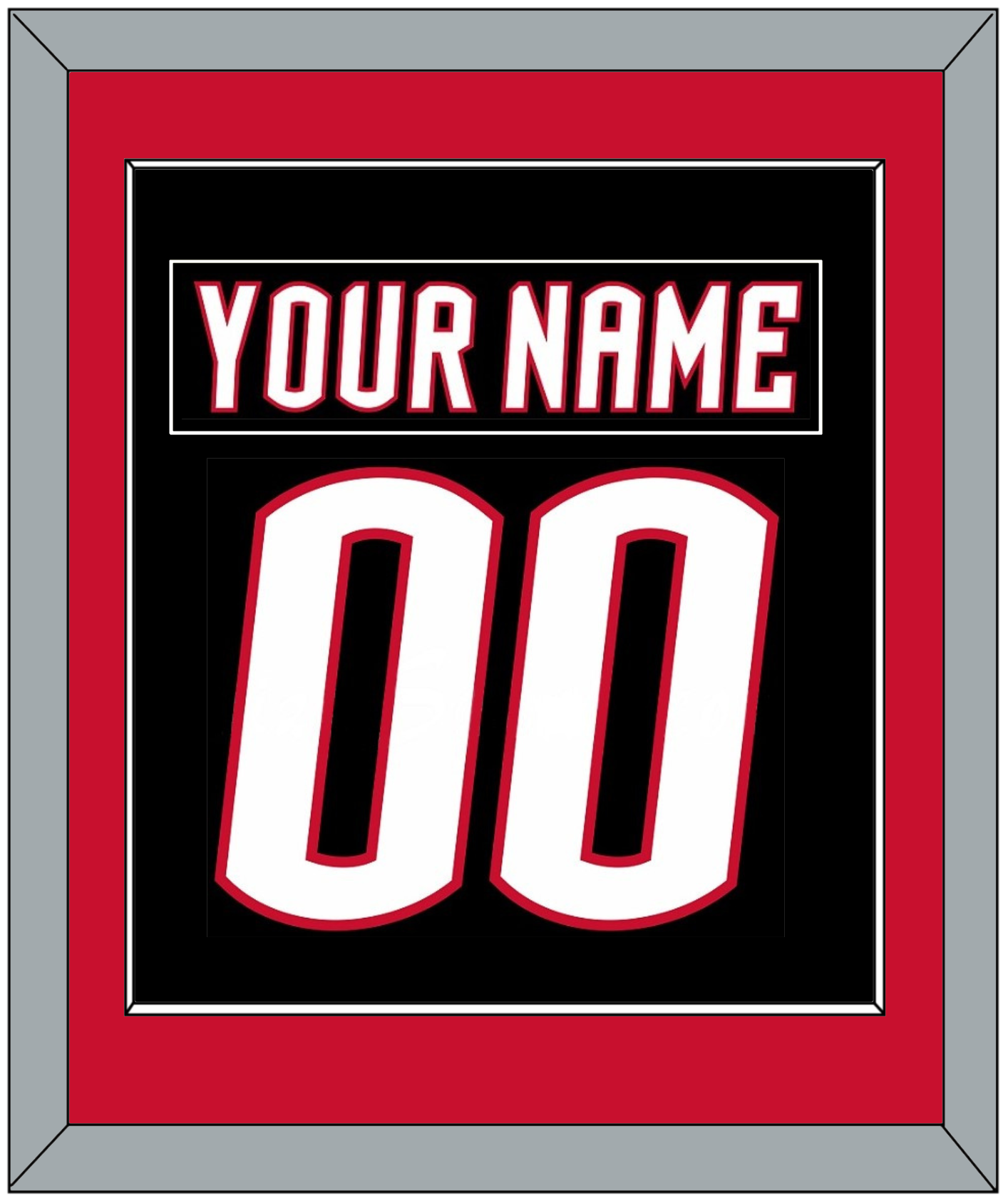 Buffalo Nameplate & Number (Back) Combined - Alternate Black - Essential Tier 2