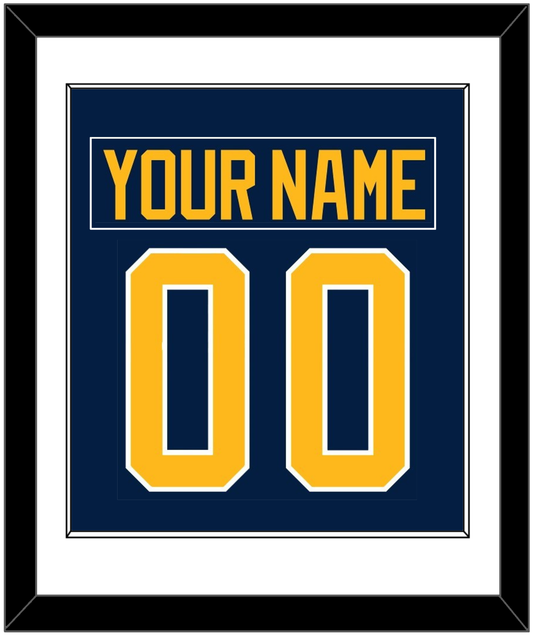 Buffalo Nameplate & Number (Back) Combined - Home Blue (2010-2020) - Essential Tier 1