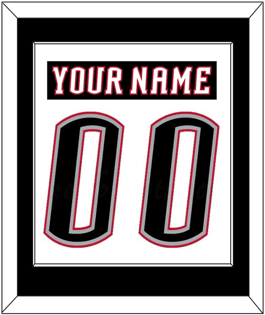 Buffalo Nameplate & Number (Back) Combined - Home White (1996-2006) - Essential Tier 1