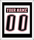 Buffalo Nameplate & Number (Back) Combined - Home White (1996-2006) - Single Mat 1