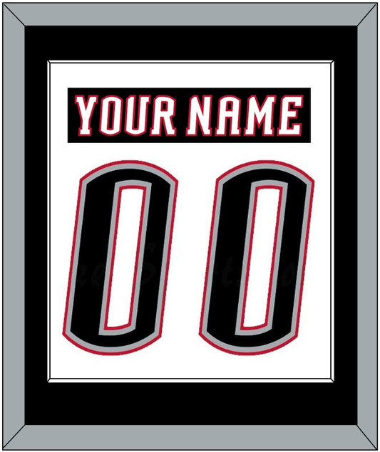 Buffalo Nameplate & Number (Back) Combined - Home White (1996-2006) - Essential Tier 1