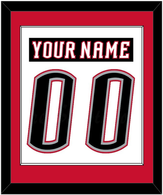 Buffalo Nameplate & Number (Back) Combined - Home White (1996-2006) - Essential Tier 2