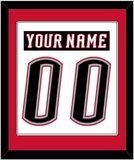 Buffalo Nameplate & Number (Back) Combined - Home White (1996-2006) - Single Mat 2