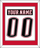 Buffalo Nameplate & Number (Back) Combined - Home White (1996-2006) - Single Mat 2