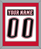 Buffalo Nameplate & Number (Back) Combined - Home White (1996-2006) - Single Mat 2