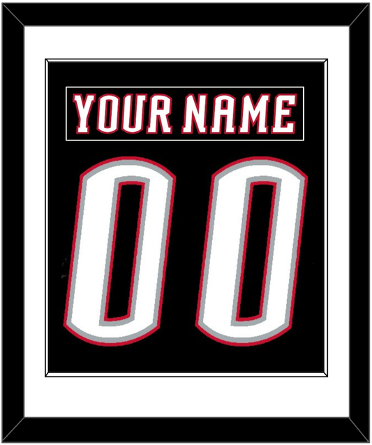 Buffalo Nameplate & Number (Back) Combined - Road Black (1996-2006) - Essential Tier 1