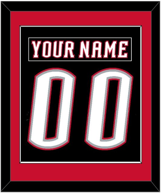 Buffalo Nameplate & Number (Back) Combined - Road Black (1996-2006) - Essential Tier 2