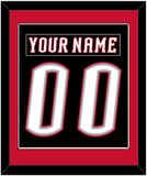 Buffalo Nameplate & Number (Back) Combined - Road Black (1996-2006) - Single Mat 2