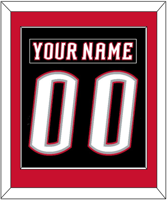 Buffalo Nameplate & Number (Back) Combined - Road Black (1996-2006) - Essential Tier 2