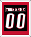 Buffalo Nameplate & Number (Back) Combined - Road Black (1996-2006) - Single Mat 2