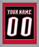 Buffalo Nameplate & Number (Back) Combined - Road Black (1996-2006) - Single Mat 2