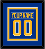 Buffalo Nameplate & Number (Back) Combined - Home Blue - Double Mat 2